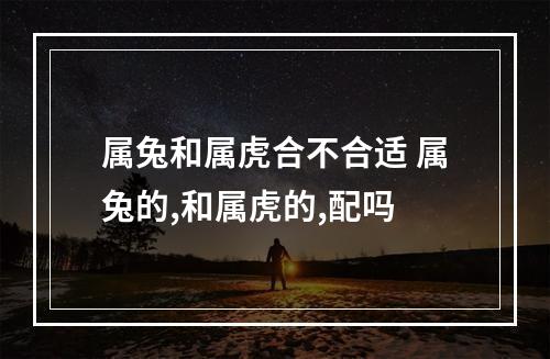 属兔和属虎合不合适 属兔的,和属虎的,配吗