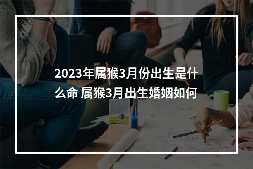 2023年属猴3月份出生是什么命 属猴3月出生婚姻如何