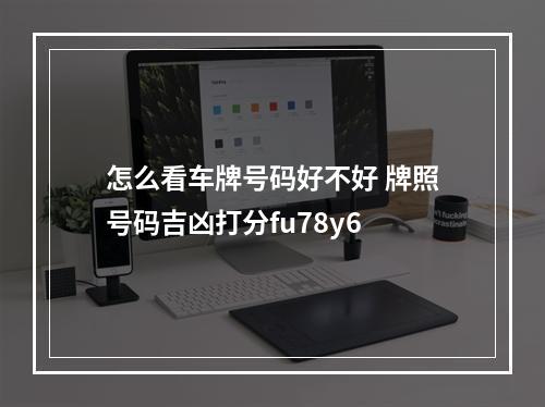 怎么看车牌号码好不好 牌照号码吉凶打分fu78y6