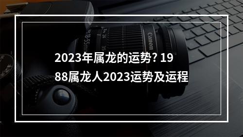 2023年属龙的运势? 1988属龙人2023运势及运程