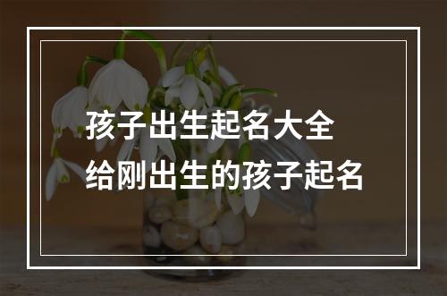 孩子出生起名大全 给刚出生的孩子起名