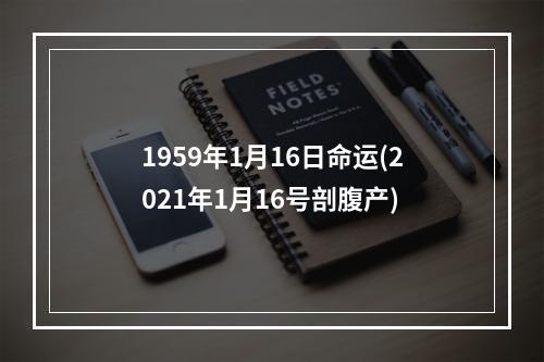 1959年1月16日命运(2021年1月16号剖腹产)