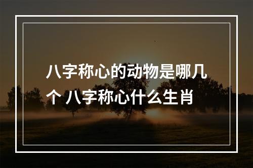 八字称心的动物是哪几个 八字称心什么生肖