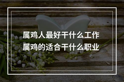 属鸡人最好干什么工作 属鸡的适合干什么职业