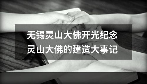 无锡灵山大佛开光纪念 灵山大佛的建造大事记