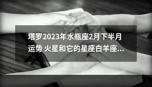 塔罗2023年水瓶座2月下半月运势 火星和它的星座白羊座将在现在的别的好多个关键环节给你的星盘分析引入魅力：