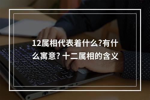 12属相代表着什么?有什么寓意? 十二属相的含义