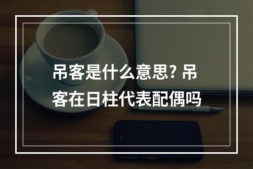 吊客是什么意思? 吊客在日柱代表配偶吗