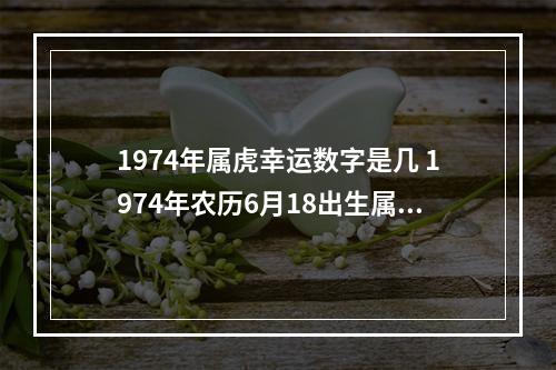 1974年属虎幸运数字是几 1974年农历6月18出生属虎人一生吉利数字是哪几位数