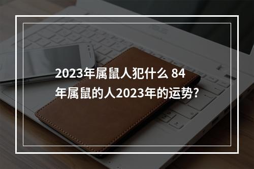 2023年属鼠人犯什么 84年属鼠的人2023年的运势?